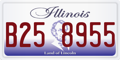 IL license plate B258955