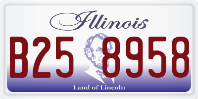 IL license plate B258958