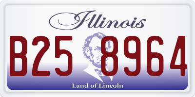 IL license plate B258964