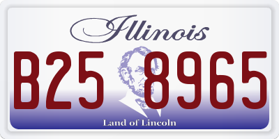 IL license plate B258965