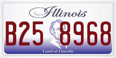 IL license plate B258968