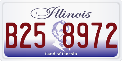 IL license plate B258972