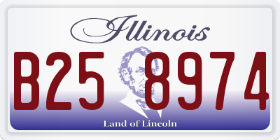 IL license plate B258974