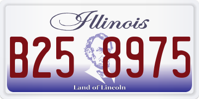 IL license plate B258975
