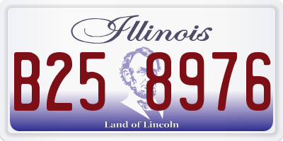 IL license plate B258976