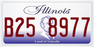 IL license plate B258977