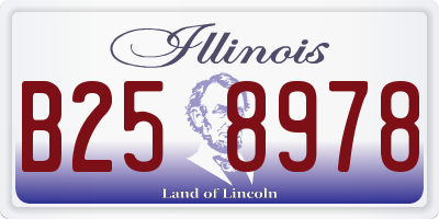 IL license plate B258978