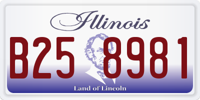 IL license plate B258981