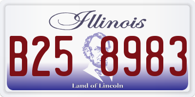 IL license plate B258983