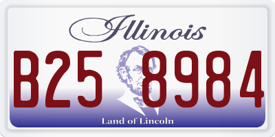 IL license plate B258984