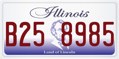 IL license plate B258985