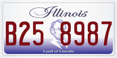 IL license plate B258987