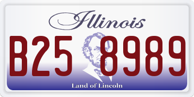 IL license plate B258989