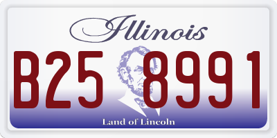 IL license plate B258991