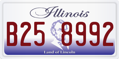 IL license plate B258992