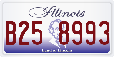 IL license plate B258993
