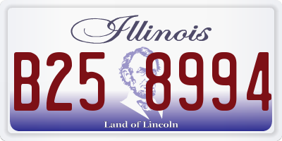 IL license plate B258994