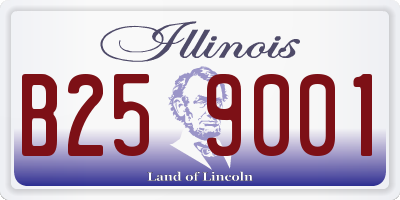 IL license plate B259001
