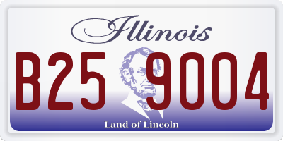IL license plate B259004
