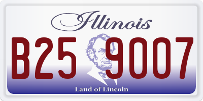 IL license plate B259007