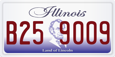 IL license plate B259009