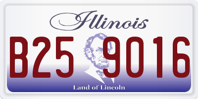 IL license plate B259016