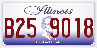 IL license plate B259018