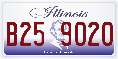 IL license plate B259020