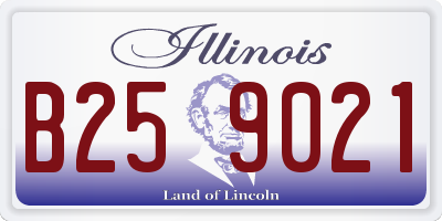 IL license plate B259021