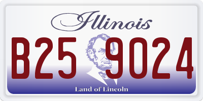IL license plate B259024
