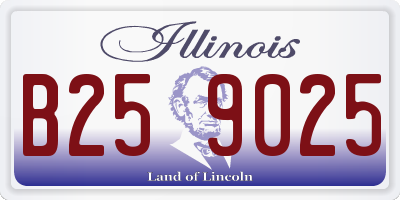 IL license plate B259025