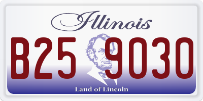 IL license plate B259030