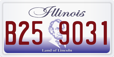 IL license plate B259031