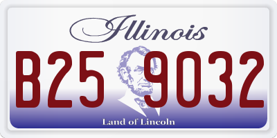 IL license plate B259032