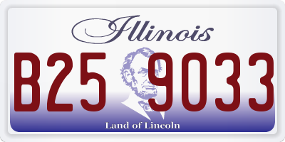 IL license plate B259033