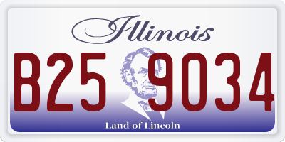 IL license plate B259034