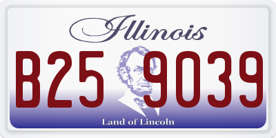 IL license plate B259039