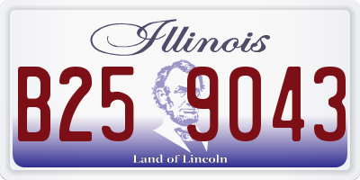 IL license plate B259043