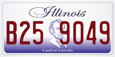 IL license plate B259049