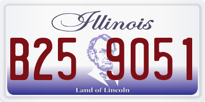 IL license plate B259051