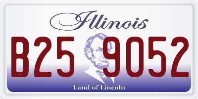IL license plate B259052