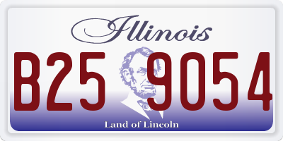 IL license plate B259054