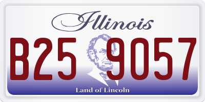 IL license plate B259057
