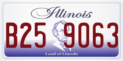IL license plate B259063