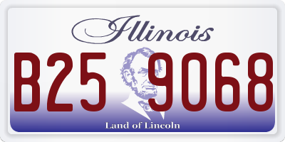 IL license plate B259068