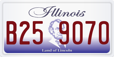IL license plate B259070