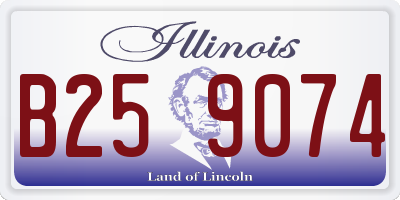 IL license plate B259074