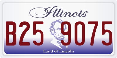 IL license plate B259075