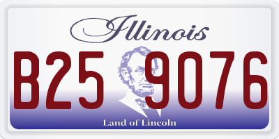 IL license plate B259076