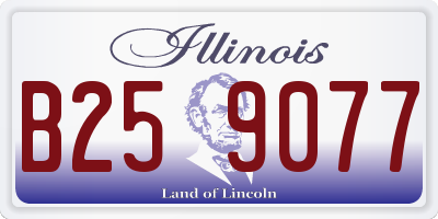 IL license plate B259077